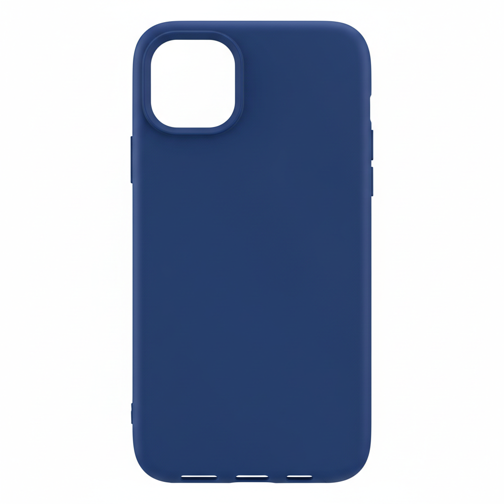 2 pcs Silicon Case For iPhone - Black and Blue