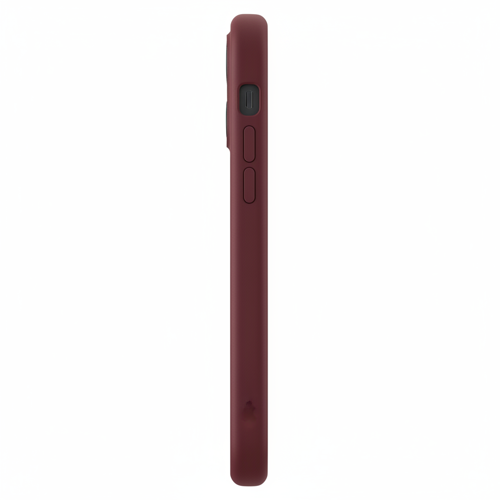 iPhone Solid Color Silicon Case - Maroon